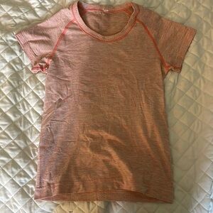 Orange/ peach Lululemon shirt